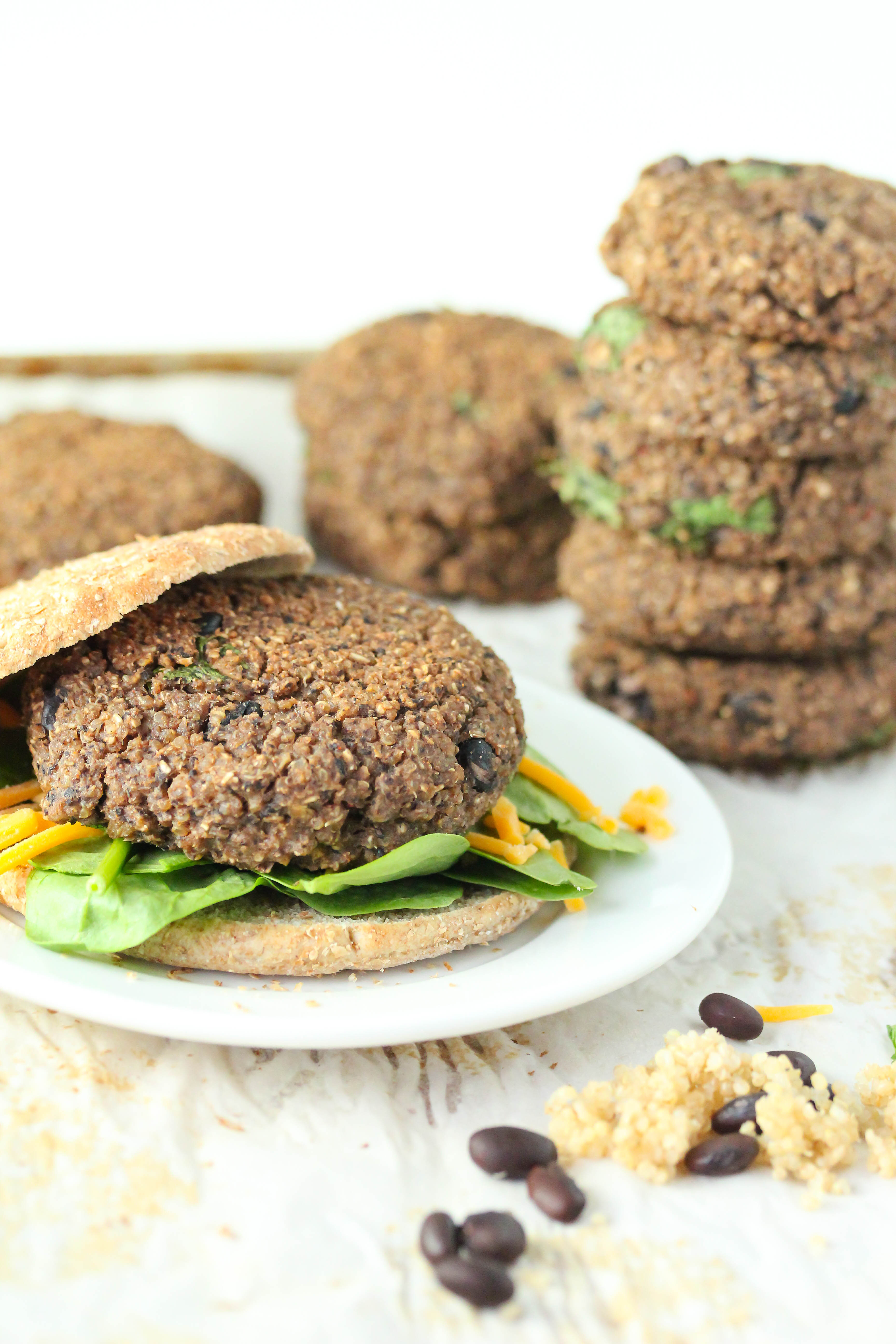 Quinoa Black Bean Burger
 Quinoa black bean burgers gluten free