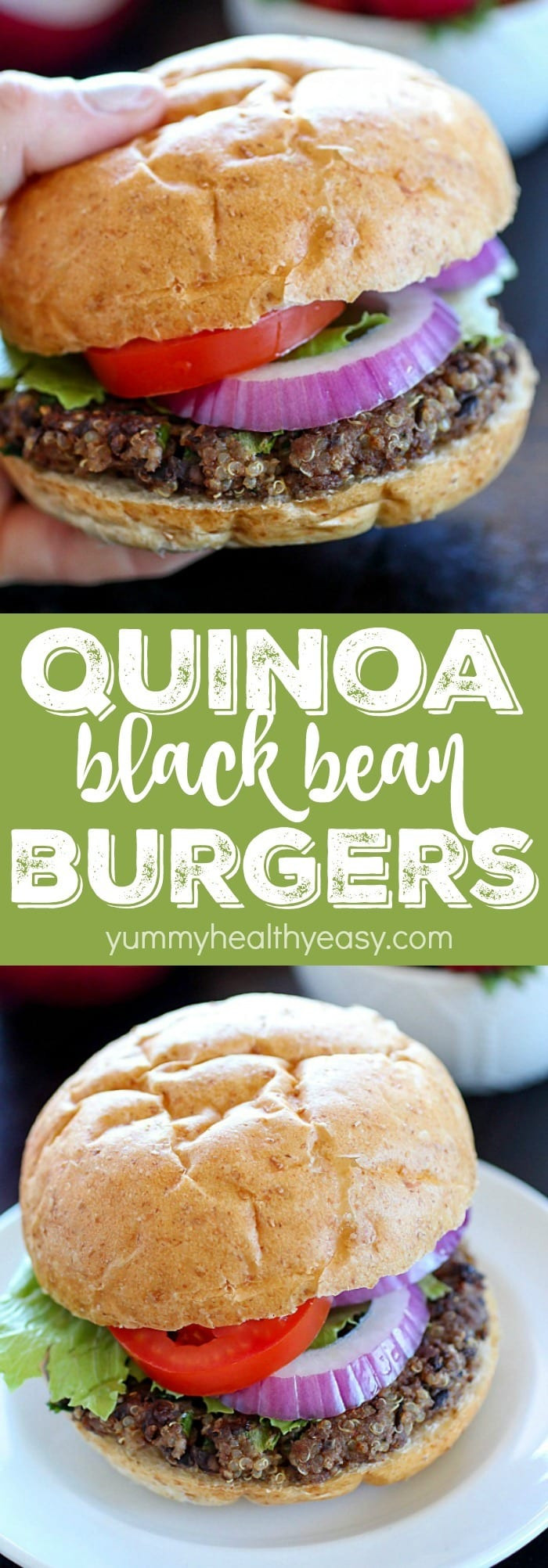 Quinoa Black Bean Burger
 Quinoa Black Bean Burgers Yummy Healthy Easy
