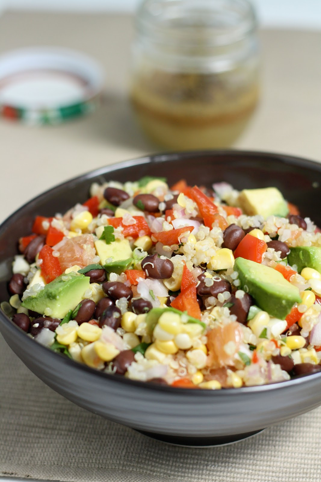 Quinoa Black Bean Salad
 dinner or dessert quinoa black bean & citrus salad