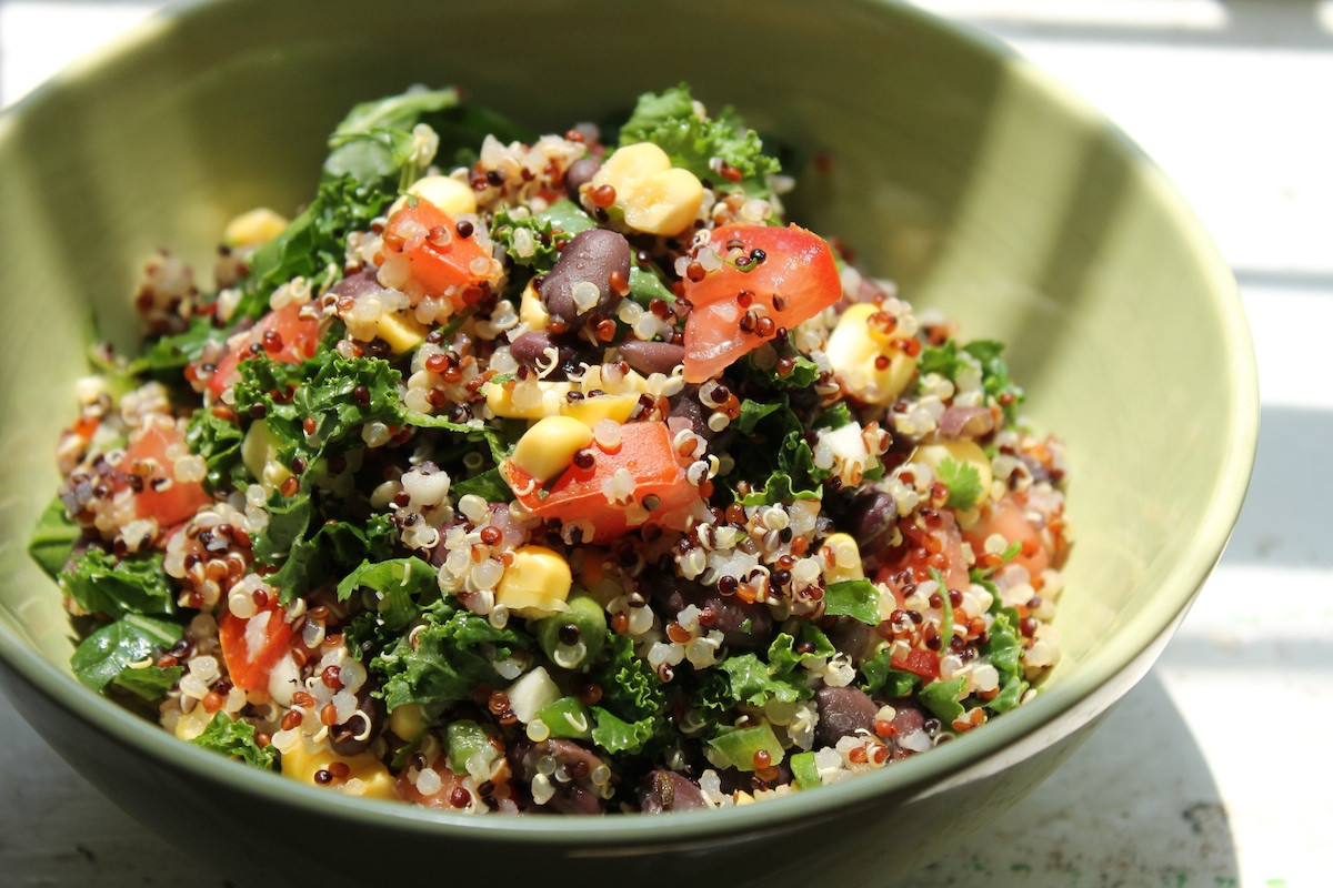 Quinoa Black Bean Salad
 Red Quinoa And Black Bean Ve able Salad Recipe — Dishmaps