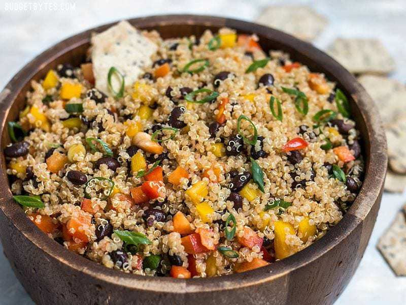 Quinoa Black Bean Salad
 Smoky Quinoa and Black Bean Salad Bud Bytes