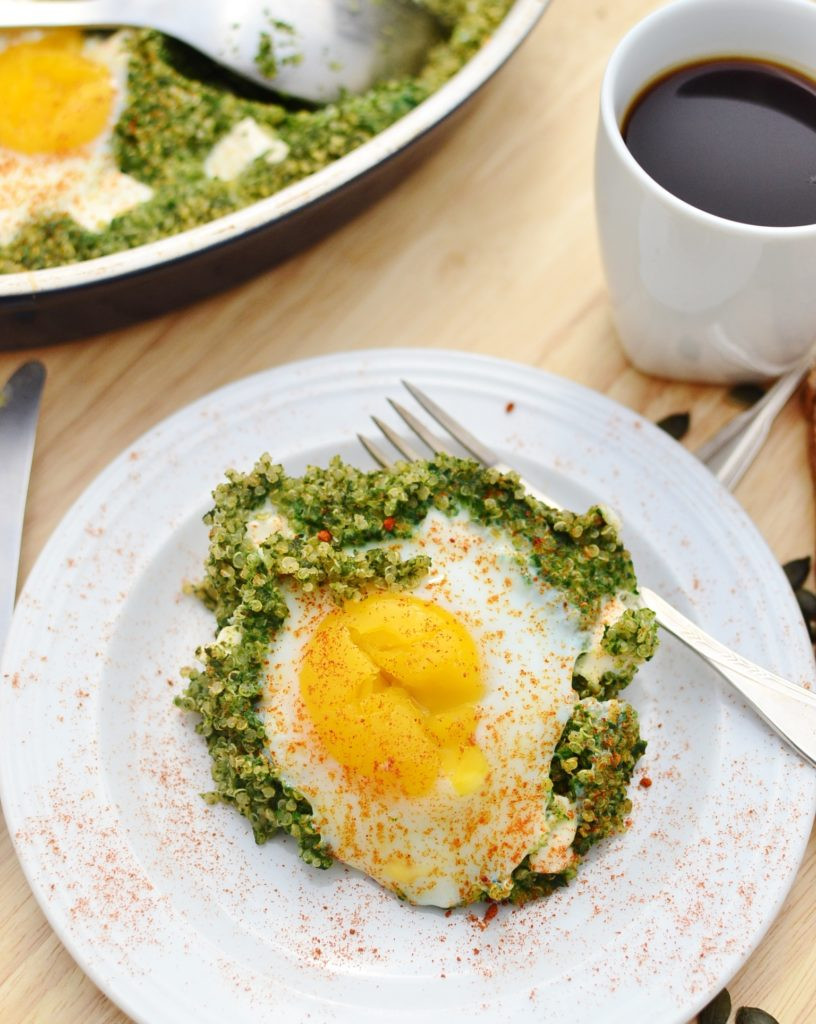 Quinoa Breakfast Eggs
 Egg Spinach Quinoa Breakfast Everyday Healthy Recipes
