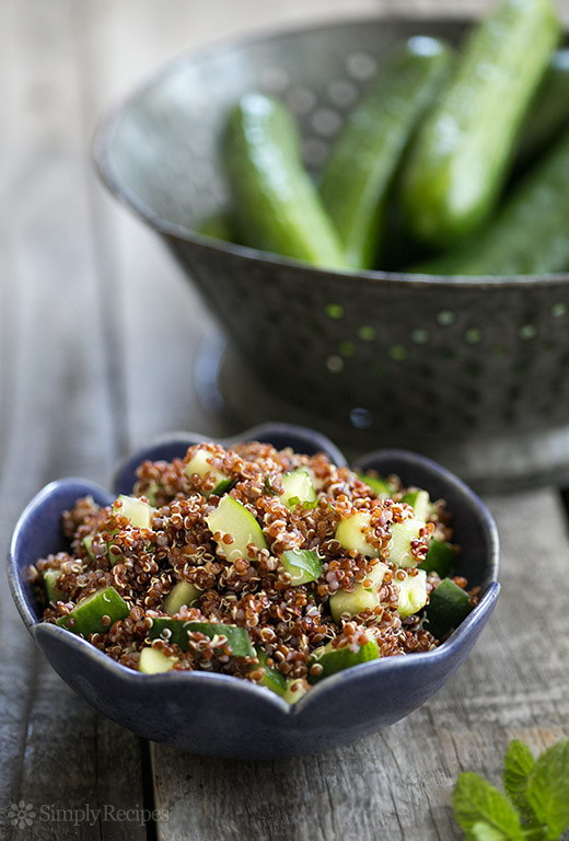 Quinoa Cucumber Salad
 Cucumber Mint Quinoa Salad Recipe