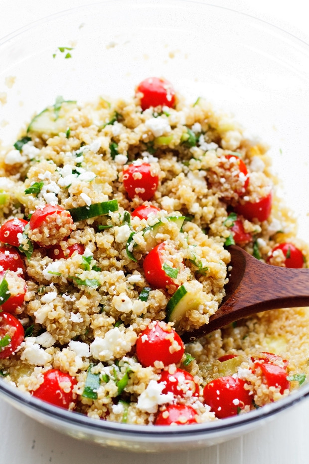 Quinoa Cucumber Salad
 Summer Tomato and Cucumber Quinoa Salad Recipe