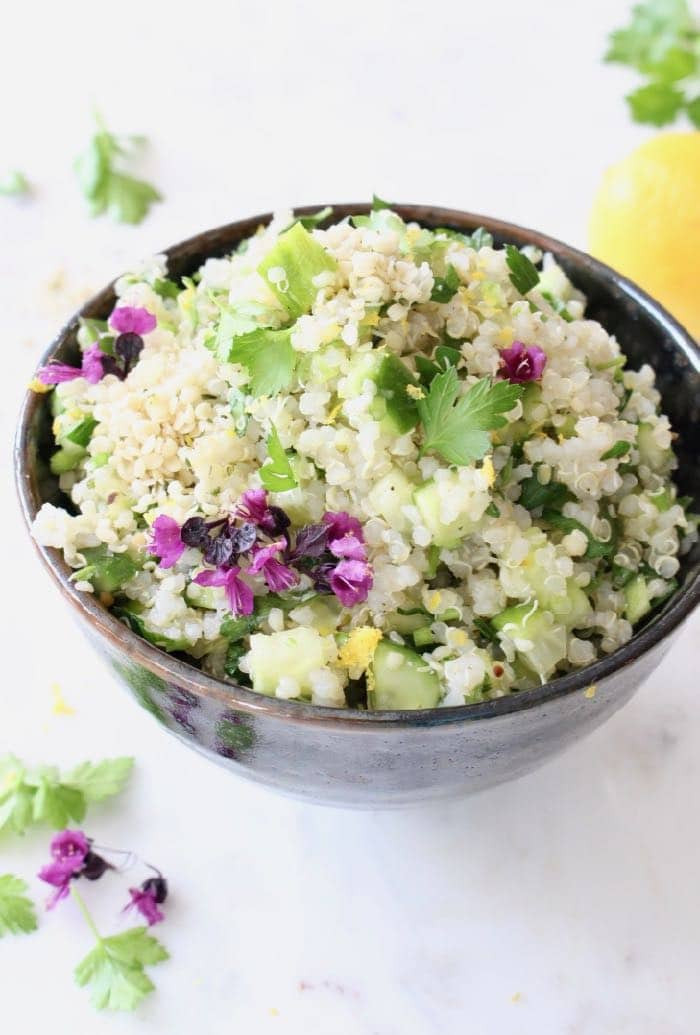 Quinoa Cucumber Salad
 Lemon Quinoa Cucumber Salad Recipe Veggie Society