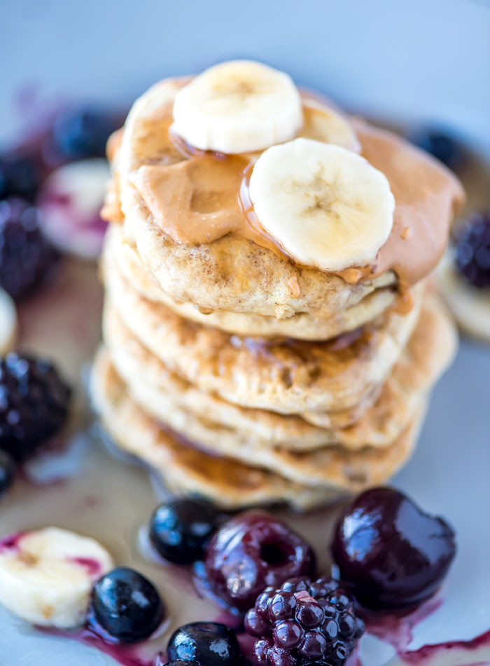 Quinoa Flour Pancakes
 Vegan Quinoa Flour Pancakes