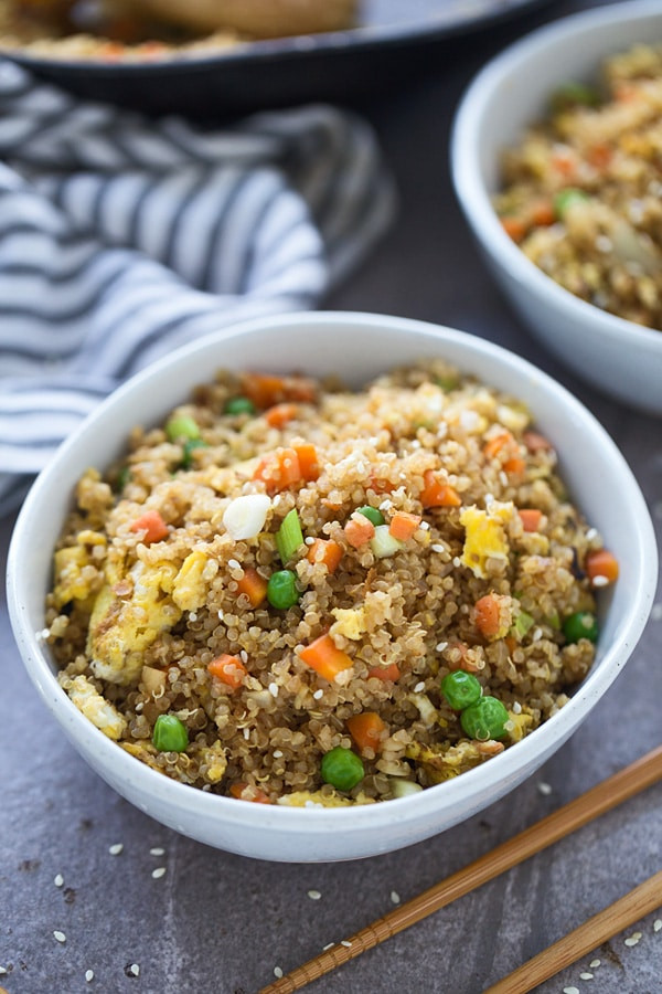 Quinoa Fried Rice
 Quinoa Fried "Rice" Cooking for Keeps
