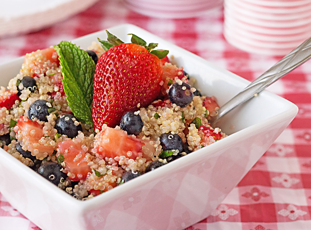 Quinoa Fruit Salad
 Patriotic Quinoa Fruit Salad Recipe