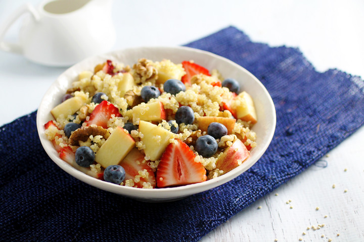 Quinoa Fruit Salad
 Honey Lemon Quinoa Fruit Salad Spinach for Breakfast