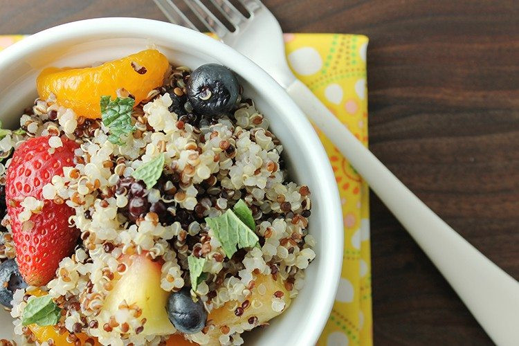 Quinoa Fruit Salad
 Quinoa Fruit Salad with Honey Lime Vinaigrette