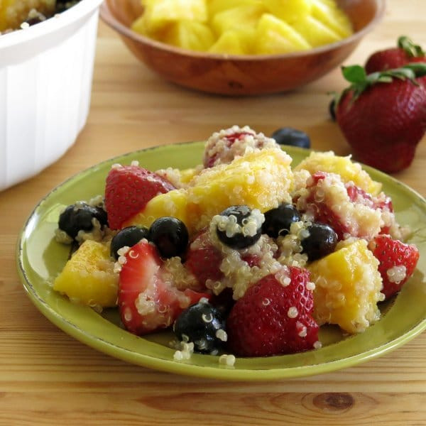 Quinoa Fruit Salad
 Quinoa Fruit Salad with Honey Lime Dressing The Dinner Mom