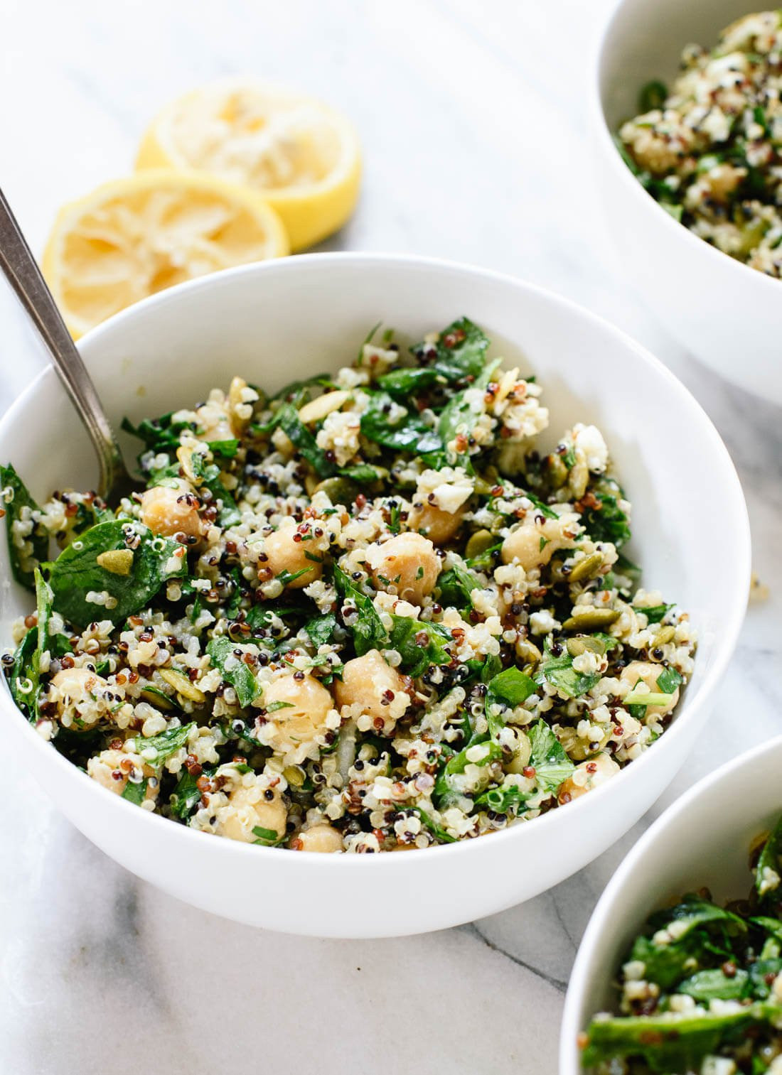 Quinoa Recipes Salad
 Herbed Quinoa & Chickpea Salad Cookie and Kate