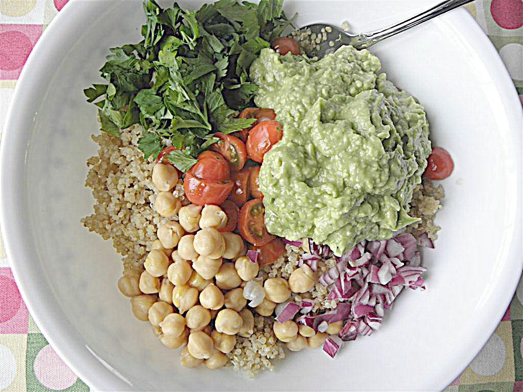 Quinoa Salad Dressing
 Quinoa Chickpea Salad with Avocado Dressing