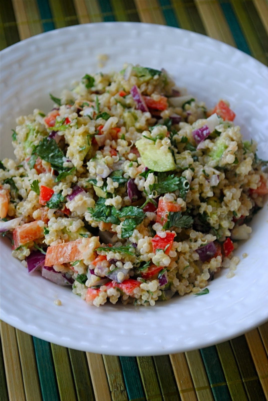 Quinoa Salad Dressing
 Quinoa and Avocado Salad with Lemon Tahini Dressing