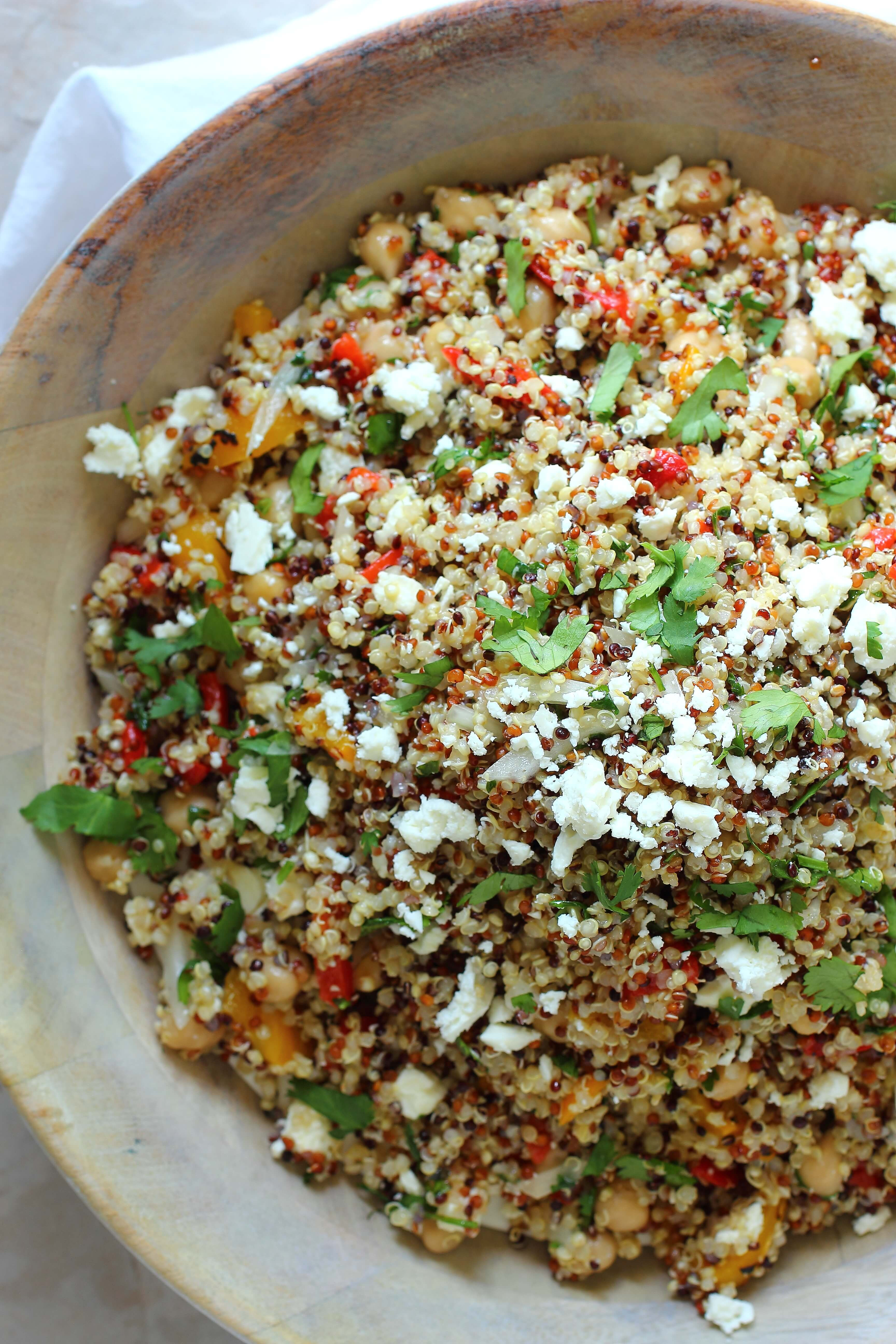 Quinoa Salad Feta
 Healthy Quinoa Salad with Feta Cheese