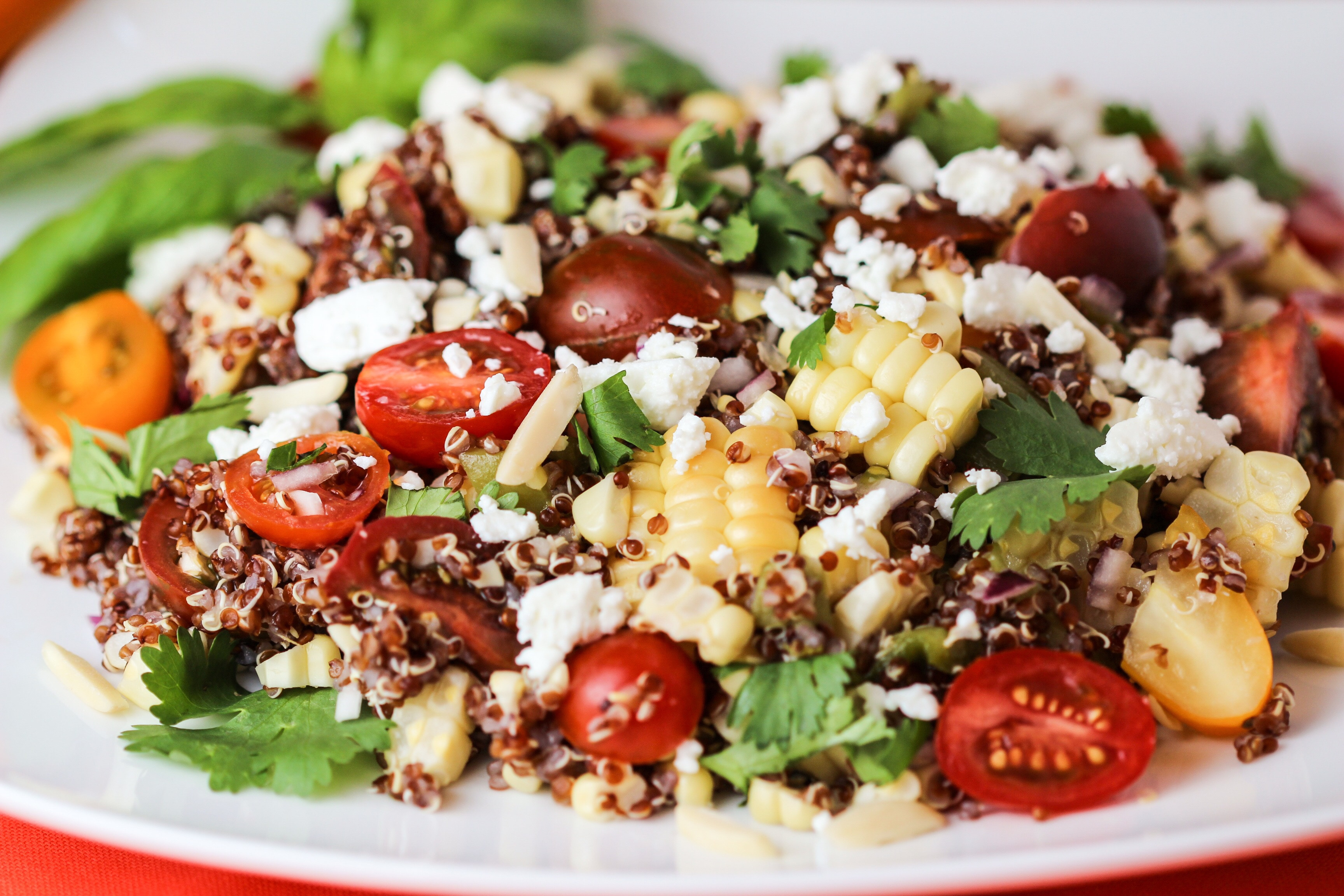 Quinoa Salad Feta
 Roasted Red Pepper And Feta Quinoa Salad Recipe — Dishmaps