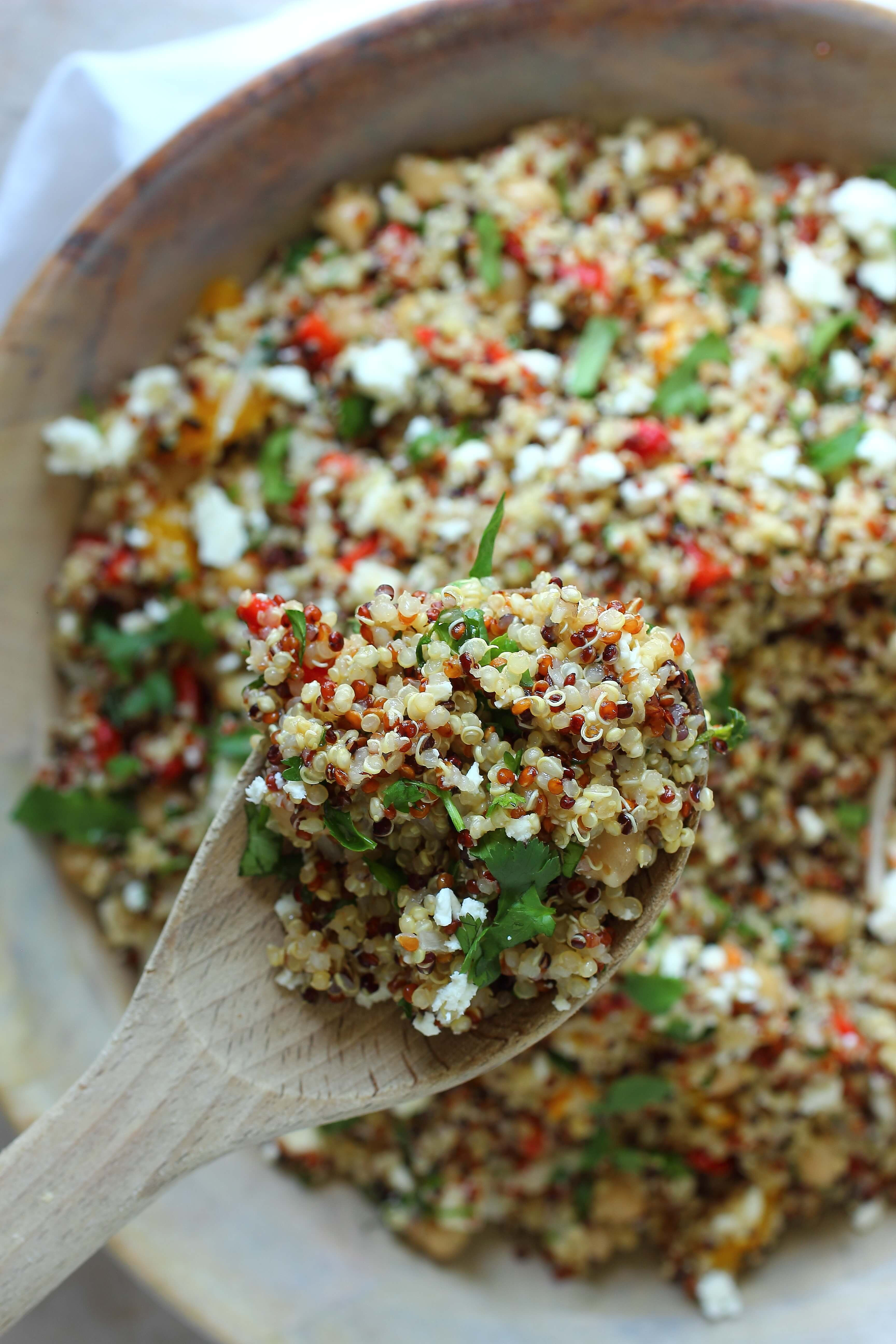 Quinoa Salad Feta
 Healthy Quinoa Salad with Feta Cheese