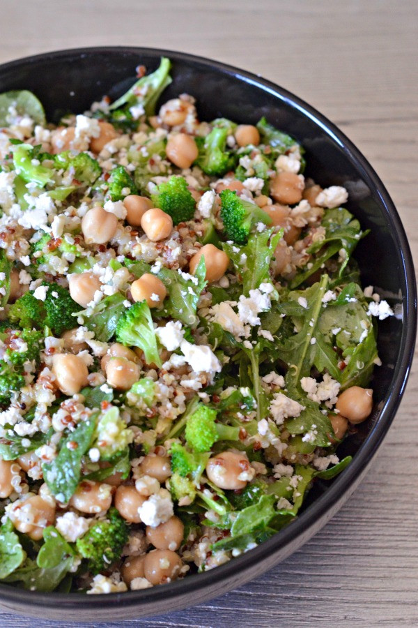 Quinoa Salad Feta
 Broccoli Quinoa Salad with Feta and Spinach Mountain