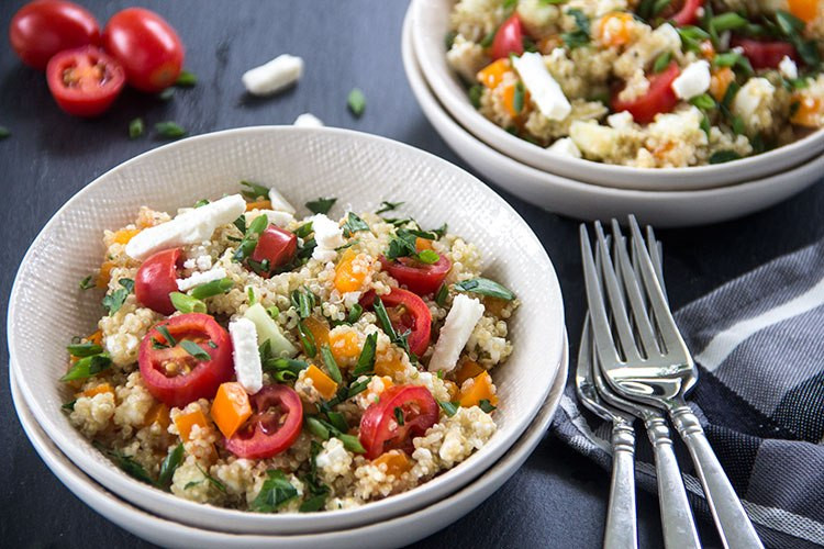 Quinoa Salad Feta
 Greek Tomato Feta Quinoa Salad The Scrumptious Pumpkin