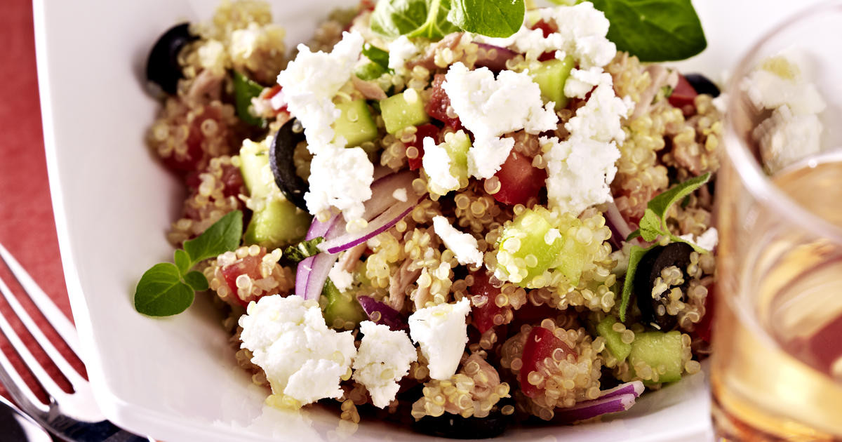 Quinoa Salad Feta
 Quinoa Salad with Feta Tuna and Olives