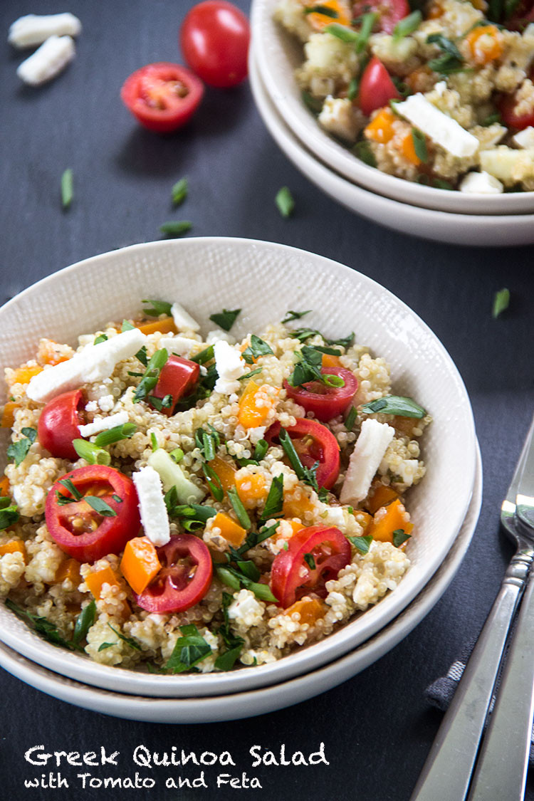 Quinoa Salad Feta
 Greek Tomato Feta Quinoa Salad The Scrumptious Pumpkin