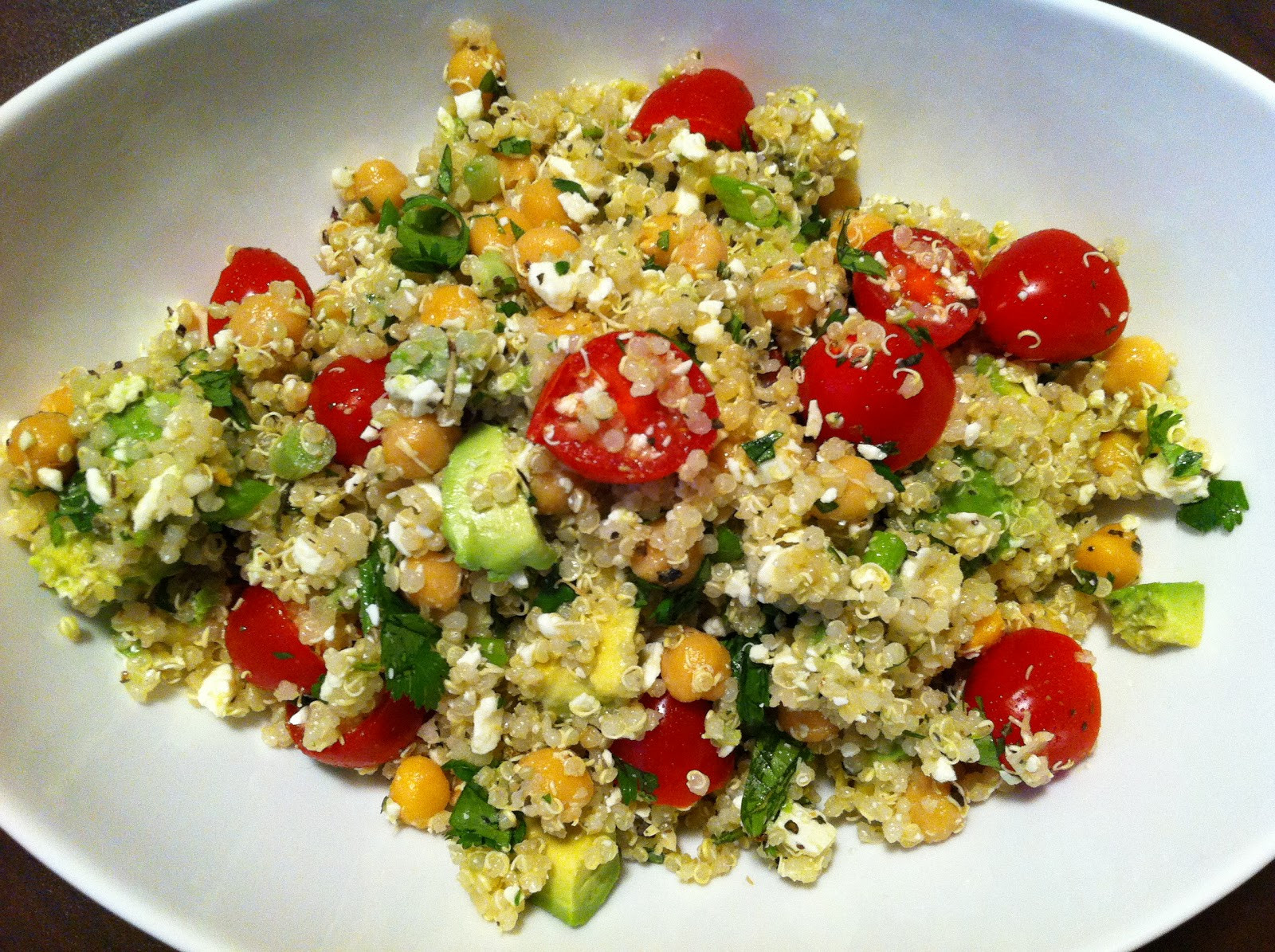 Quinoa Salad Feta
 Playing With My Food Quinoa Salad with Chickpeas