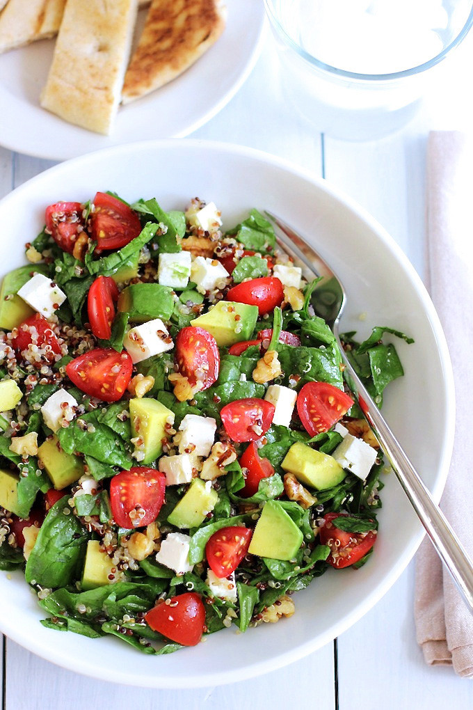 Quinoa Salad Feta
 Quinoa Salad with Avocado Cherry Tomatoes and Feta