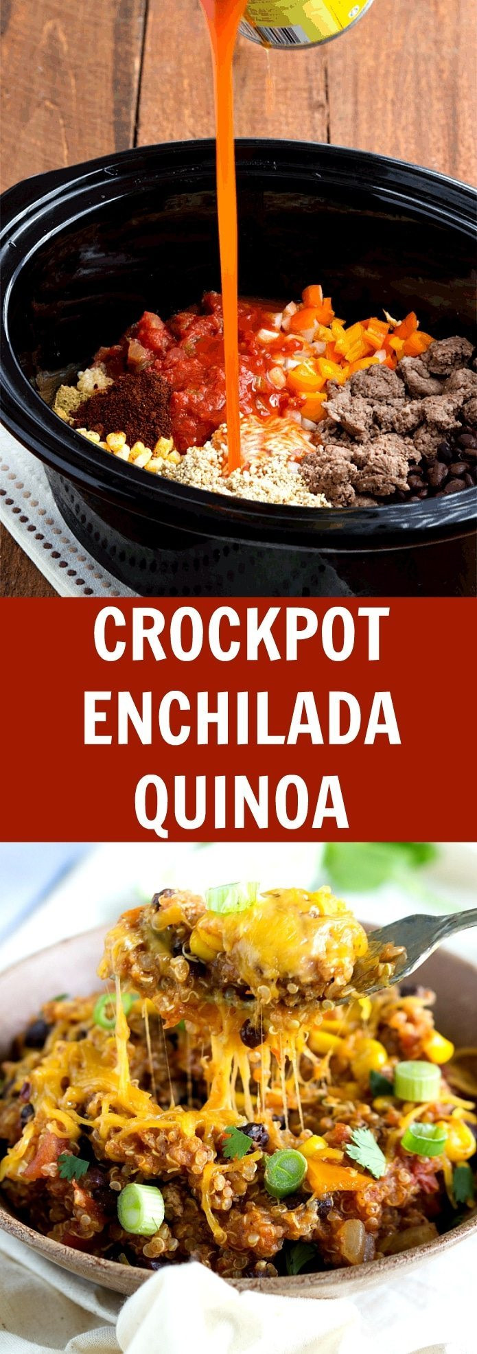 Quinoa Slow Cooker
 Slow Cooker Cheesy Enchilada Quinoa Bake Chelsea s Messy