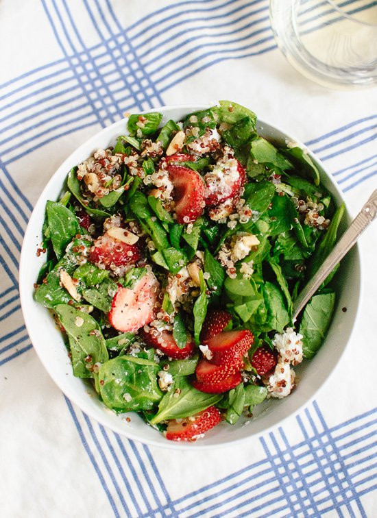 Quinoa Spinach Salad
 Strawberry Spinach and Quinoa Salad Cookie and Kate