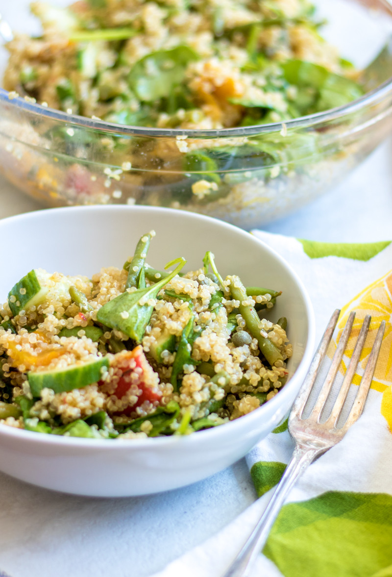 Quinoa Spinach Salad
 Quinoa Spinach Salad Vegan & Gluten Free A Mind "Full" Mom