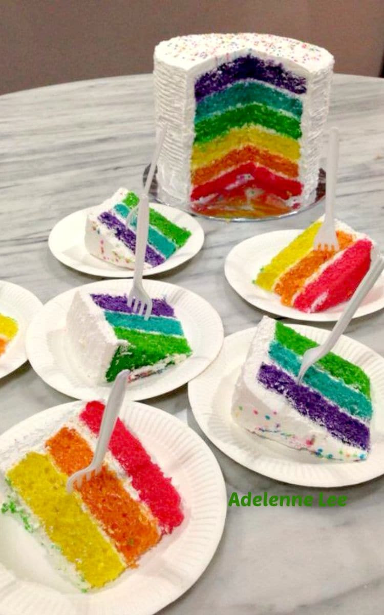 Rainbow Birthday Cake
 Rainbow Birthday Cake