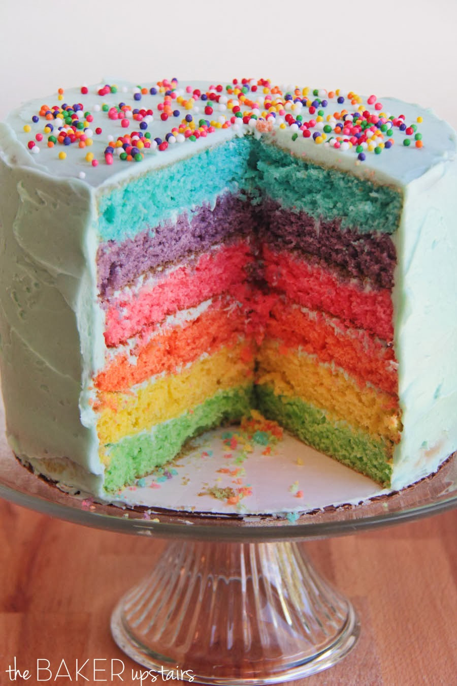 Rainbow Birthday Cake
 The Baker Upstairs six layer rainbow cake