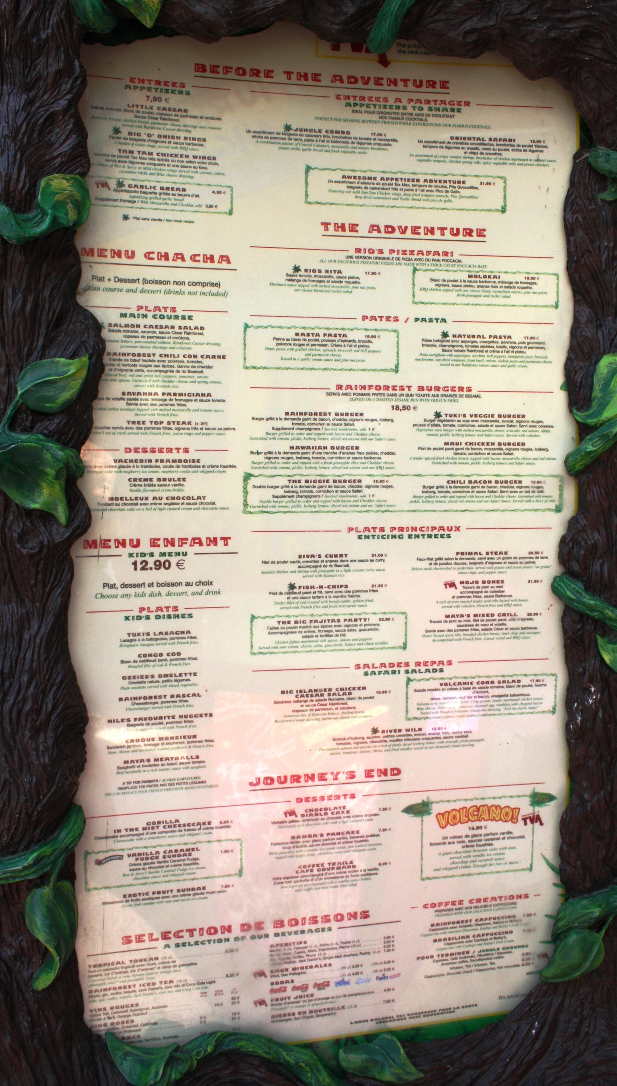 Rainforest Cafe Desserts Menu
 301 Moved Permanently