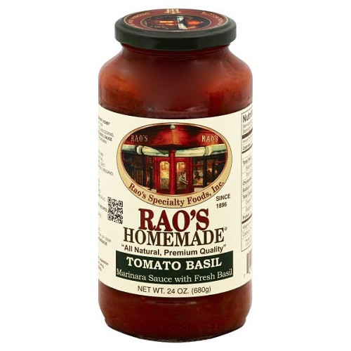 Raos Tomato Sauce
 Raos Homemade Sauce Tomato Basil 24 oz jar