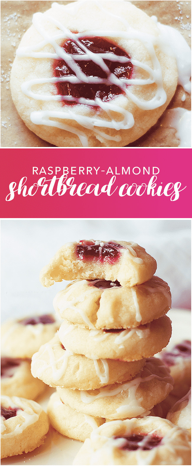 Raspberry Shortbread Cookies
 Raspberry Almond Shortbread Cookies