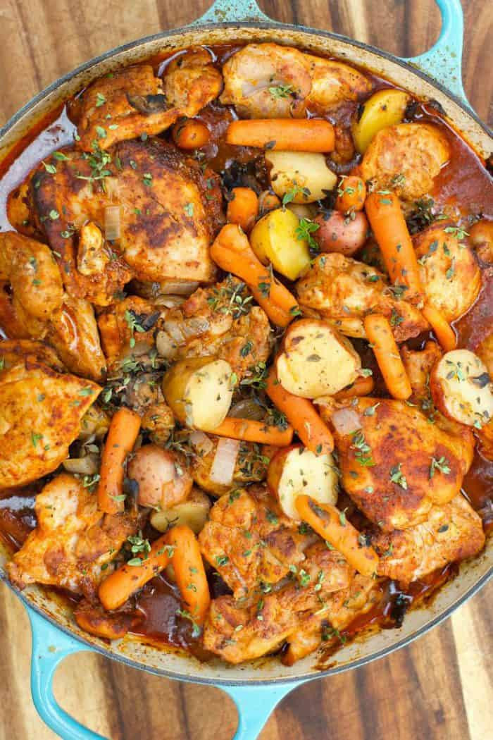 Recipe Chicken Thighs
 e Pot Paprika Chicken Thighs