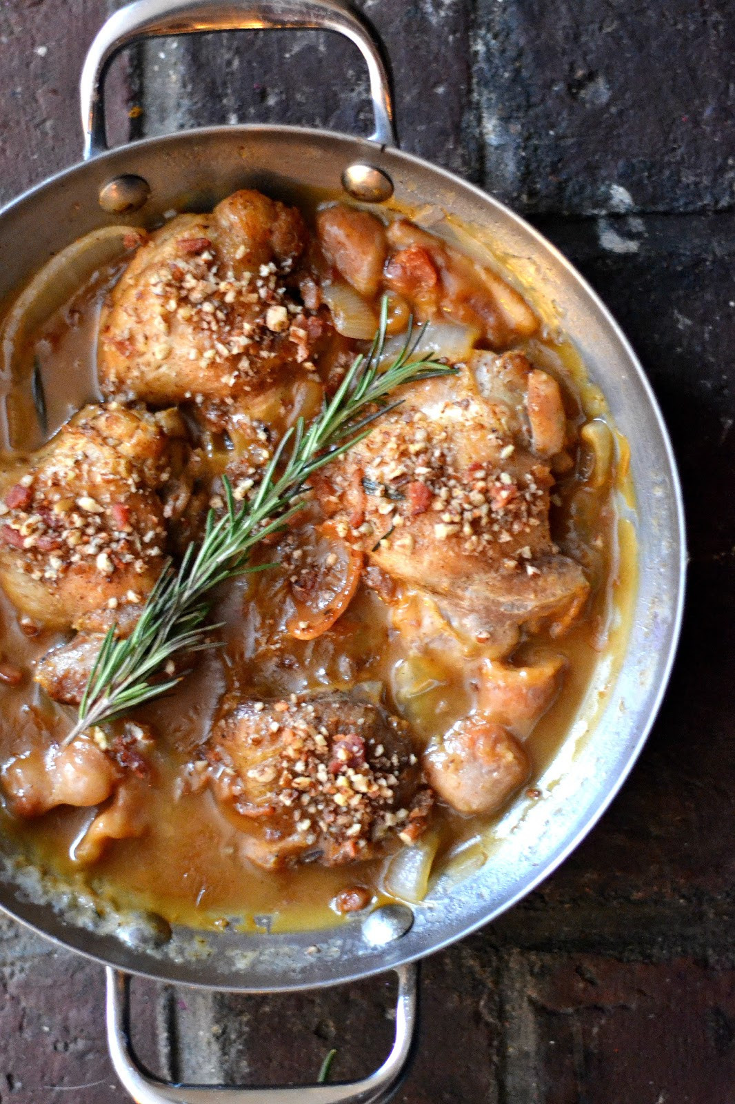 Recipe Chicken Thighs
 Maple and Rosemary Braised Chicken Thighs and a WUSTHOF