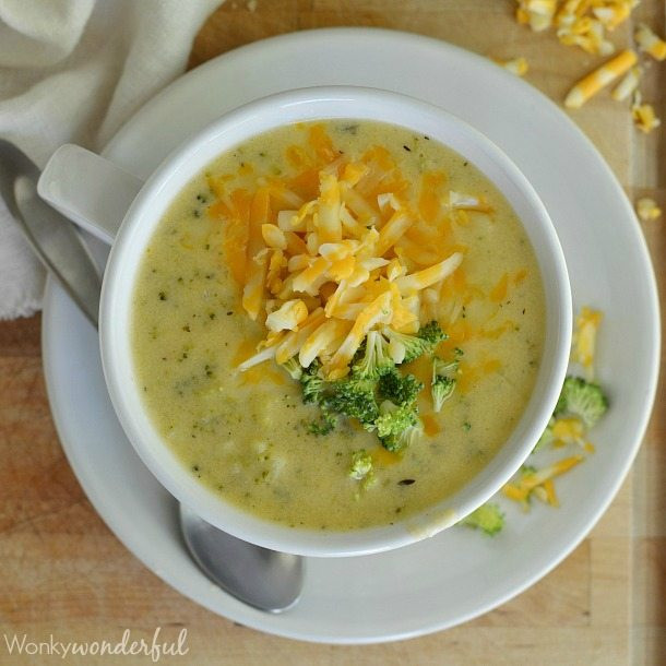 Recipe For Broccoli Cheese Soup
 Broccoli Cheese Soup in 30 Minutes WonkyWonderful