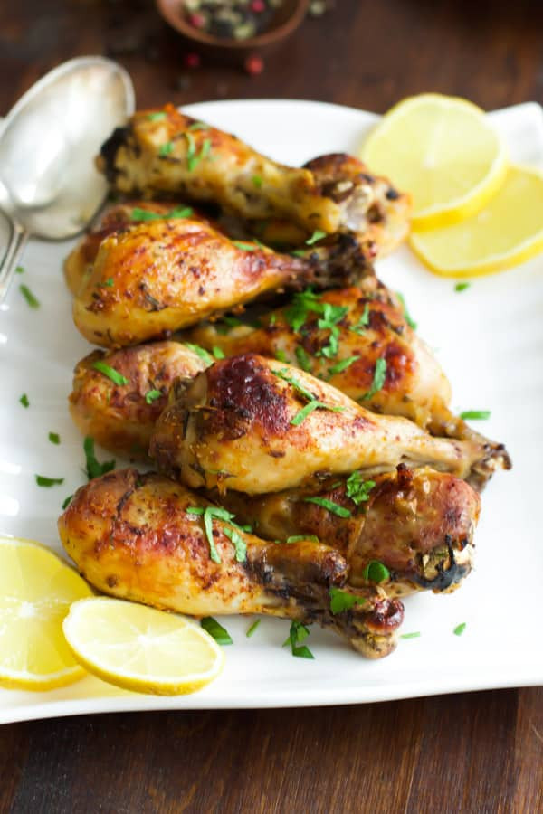 Recipe For Chicken Legs
 Roasted Lemon Chicken Leg Recipe Primavera Kitchen