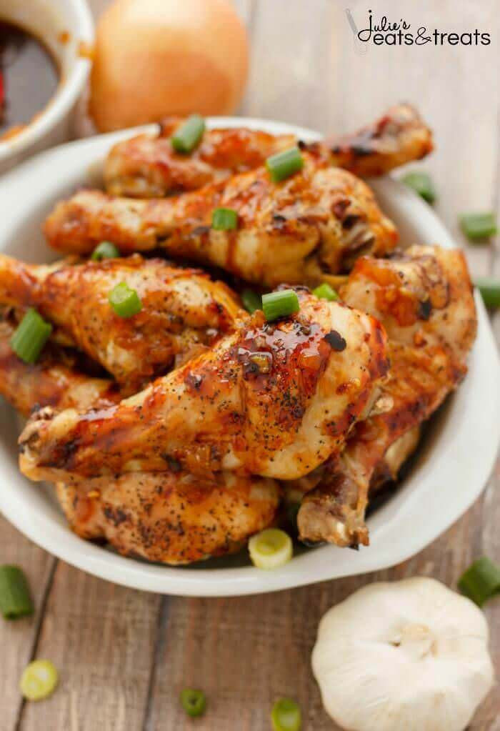 Recipe For Chicken Legs
 Honey Garlic Chicken Drumsticks Recipe VIDEO Julie s