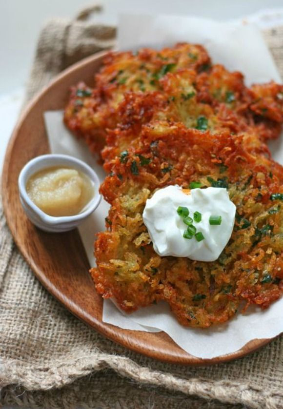 Recipe For Latkes Hanukkah
 Latkes or potato pancakes traditional Chanukah dish
