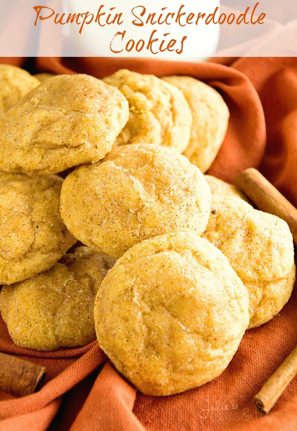 Recipe For Snickerdoodle Cookies
 Pumpkin Snickerdoodle Cookies Julie s Eats & Treats