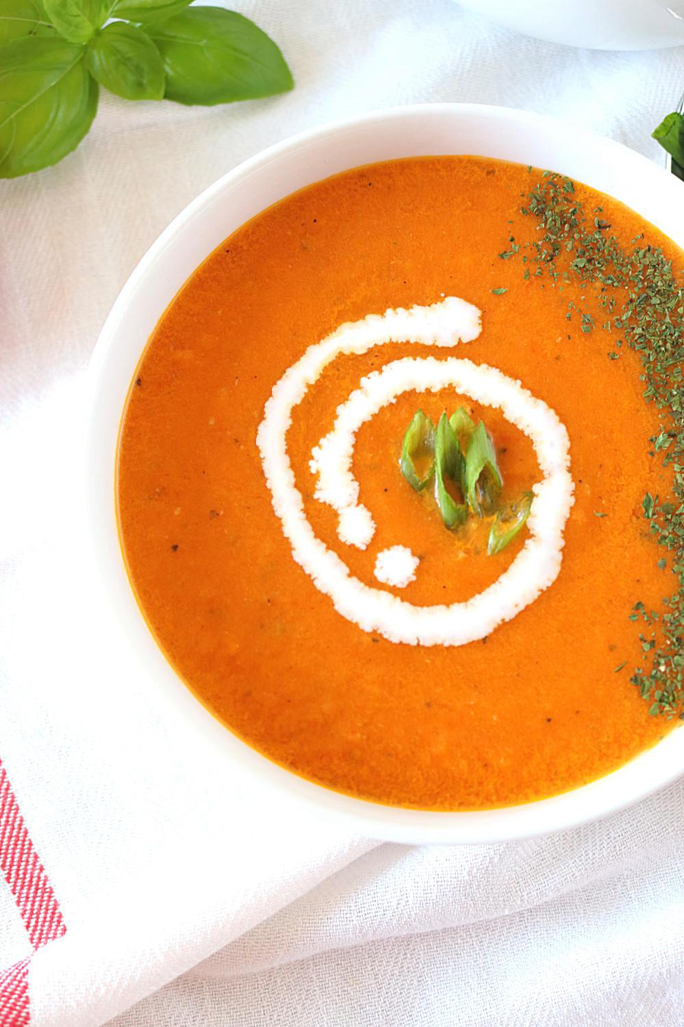 Recipe For Tomato Basil Soup
 Roasted Tomato Basil Soup Easy vegan tomato basil soup