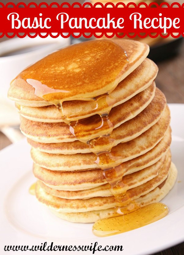Recipes For Pancakes Mix
 Basic Pancake Recipe Fluffy and Delicious The