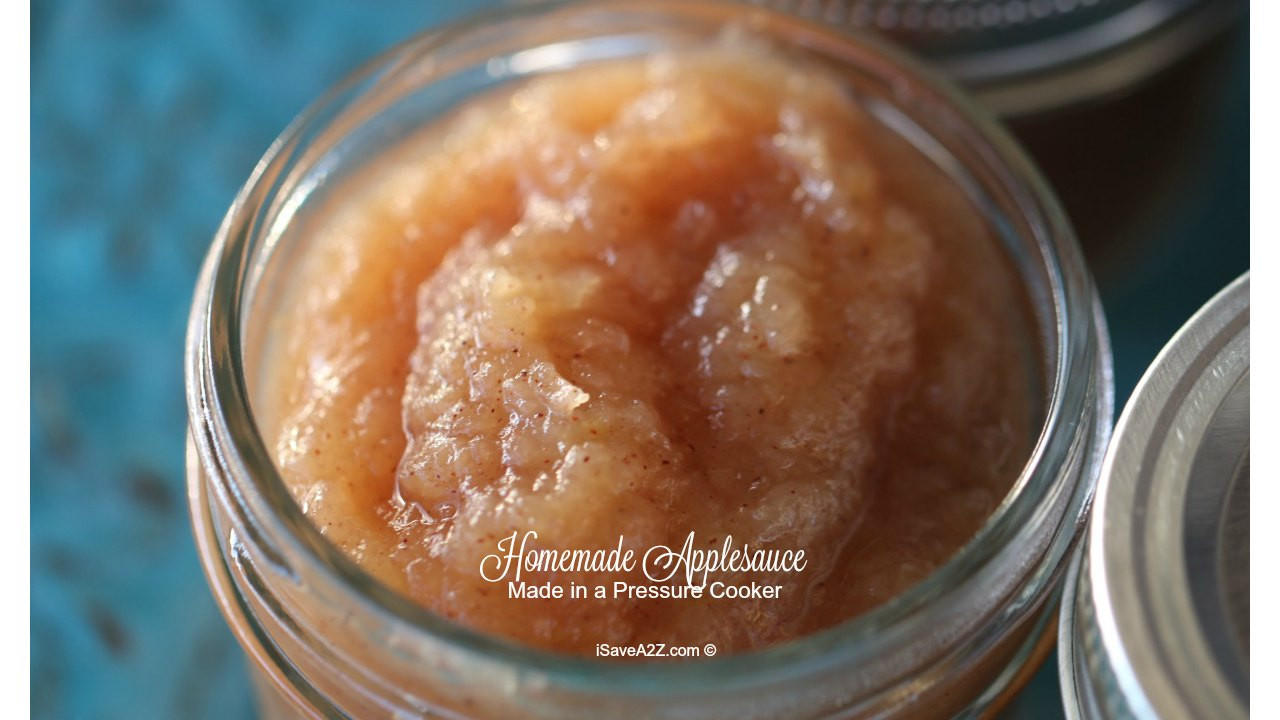 Recipes Using Applesauce
 Homemade Pressure Cooker Applesauce Recipe iSaveA2Z