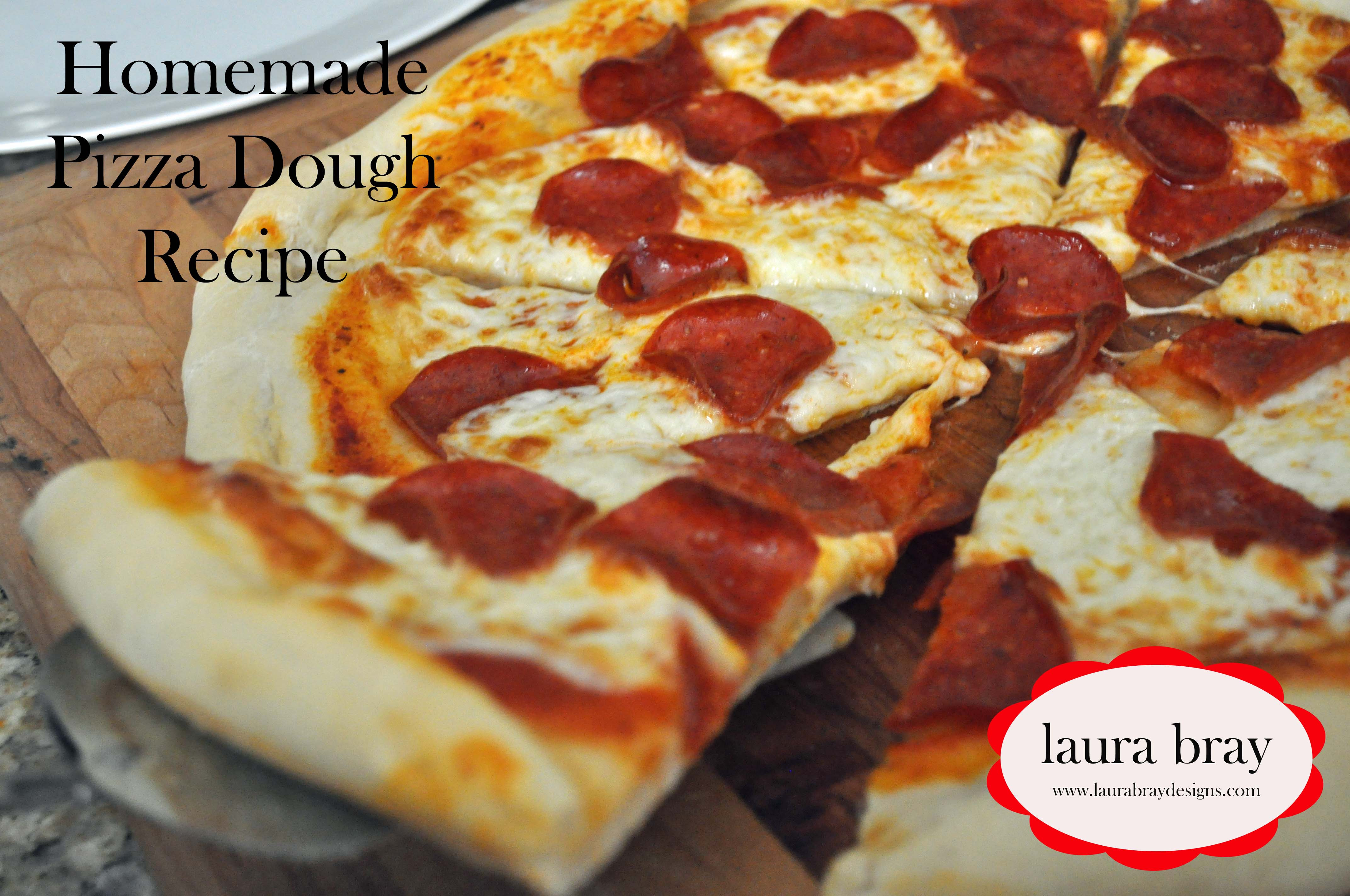 Recipes Using Pizza Dough
 Homemade Pizza Dough Recipe Laura K Bray Designs