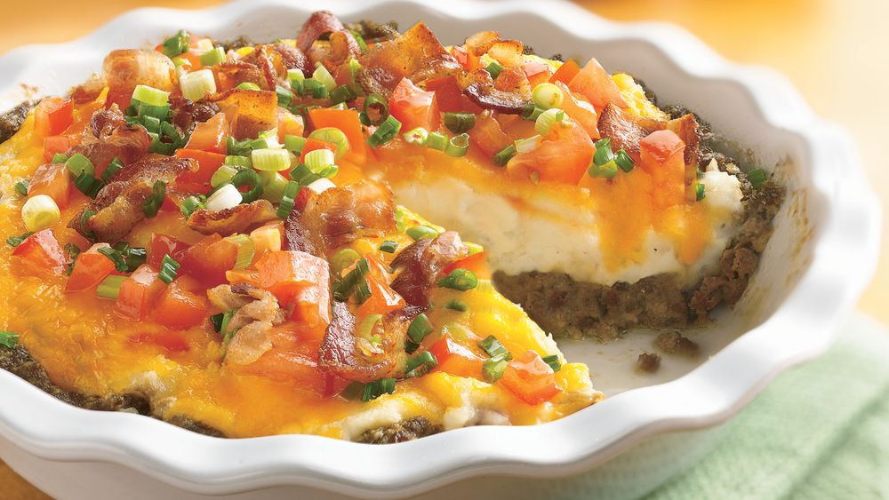 Recipes With Ground Beef And Potatoes
 Ground Beef and Twice Baked Potato Pie Recipe Pillsbury