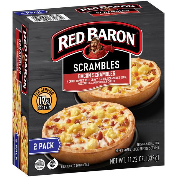 Red Baron Breakfast Pizza
 Red Baron Scrambles Bacon Scrambles 2Ct