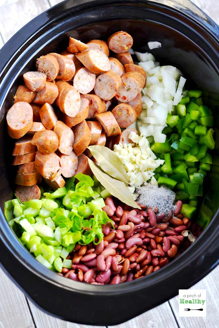 Red Beans And Rice
 Red Beans and Rice in the Slow Cooker A Pinch of Healthy