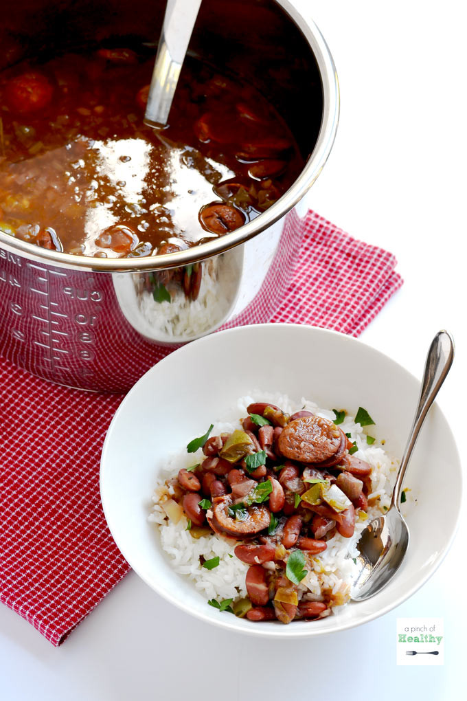 Red Beans And Rice Instant Pot
 Instant Pot Red Beans and Rice A Pinch of Healthy